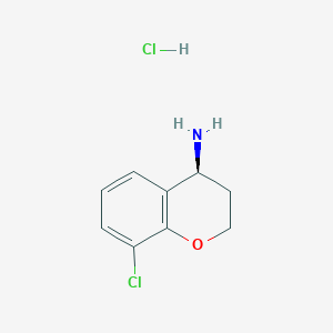 molecular formula C9H11Cl2NO B3251045 (S)-8-Chlorochroman-4-amine hydrochloride CAS No. 2061996-42-5