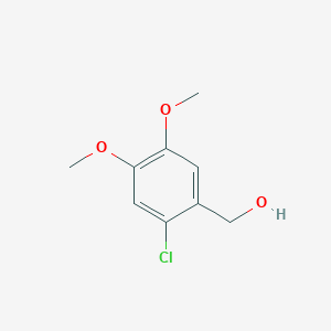 molecular formula C9H11ClO3 B3251046 (2-Chloro-4,5-dimethoxy-phenyl)-methanol CAS No. 20624-89-9