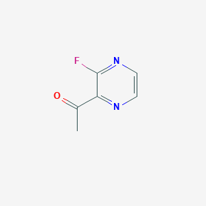 molecular formula C6H5FN2O B3251063 1-(3-Fluoropyrazin-2-yl)ethanone CAS No. 206278-28-6