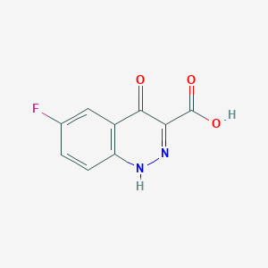 molecular formula C9H5FN2O3 B3251064 6-Fluoro-4-oxo-1,4-dihydrocinnoline-3-carboxylic acid CAS No. 2063-37-8