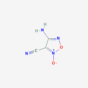 molecular formula C3H2N4O2 B3251067 4-Amino-3-cyanofuroxan CAS No. 206363-17-9