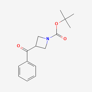 molecular formula C15H19NO3 B3251069 叔丁基-3-苯甲酰氮杂环丁烷-1-羧酸酯 CAS No. 206446-44-8