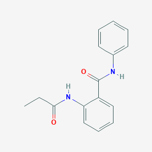molecular formula C16H16N2O2 B325108 N-phenyl-2-(propanoylamino)benzamide 