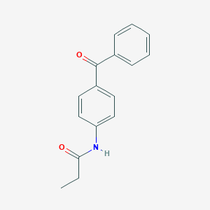 molecular formula C16H15NO2 B325110 N-(4-benzoylphenyl)propanamide 