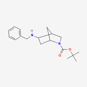 tert-Butyl 5-(benzylamino)-2-aza-bicyclo[2.2.1]heptane-2-carboxylate