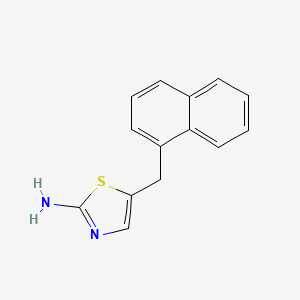 molecular formula C14H12N2S B3251147 5-(Naphthalen-1-ylmethyl)-1,3-thiazol-2-amine CAS No. 207463-35-2