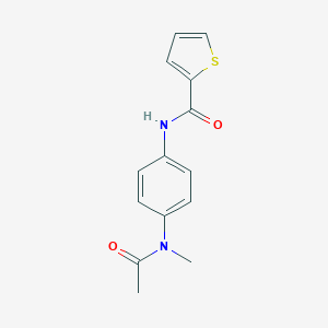 molecular formula C14H14N2O2S B325117 N-{4-[acetyl(methyl)amino]phenyl}-2-thiophenecarboxamide 