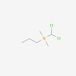 molecular formula C6H14Cl2Si B3251207 (Dichloromethyl)dimethyl-n-propylsilane CAS No. 207853-68-7