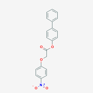 molecular formula C20H15NO5 B325122 Biphenyl-4-yl (4-nitrophenoxy)acetate 