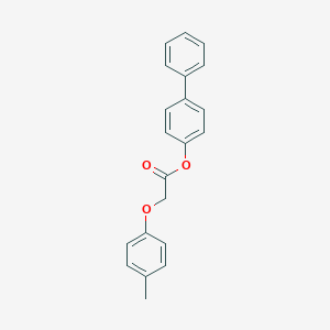 molecular formula C21H18O3 B325123 Biphenyl-4-yl (4-methylphenoxy)acetate 