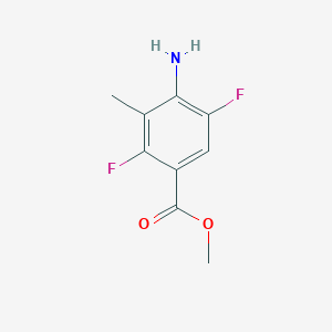 molecular formula C9H9F2NO2 B3251239 Methyl 4-amino-2,5-difluoro-3-methylbenzoate CAS No. 208166-53-4