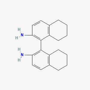 molecular formula C20H24N2 B3251250 1-(2-Amino-5,6,7,8-tetrahydronaphthalen-1-yl)-5,6,7,8-tetrahydronaphthalen-2-amine CAS No. 208248-66-2