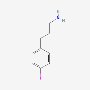 molecular formula C9H12IN B3251254 3-(4-Iodophenyl)propan-1-amine CAS No. 208259-51-2