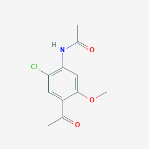 N-(4-acetyl-2-chloro-5-methoxyphenyl)acetamide