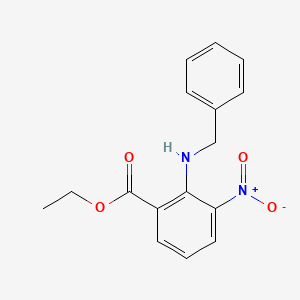 molecular formula C16H16N2O4 B3251298 Ethyl 2-(benzylamino)-3-nitrobenzoate CAS No. 208772-02-5