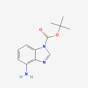 tert-butyl 4-amino-1H-benzo[d]imidazole-1-carboxylate