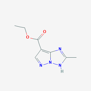 ethyl 2-methyl-1H-pyrazolo[1,5-b][1,2,4]triazole-7-carboxylate