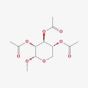 molecular formula C12H18O8 B3251307 [(3R,4S,5R,6S)-4,5-Diacetyloxy-6-methoxyoxan-3-yl] acetate CAS No. 20880-54-0