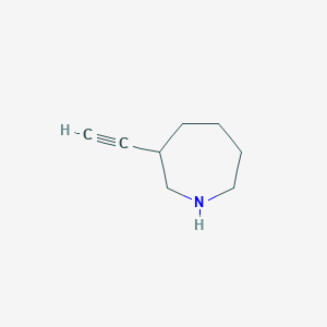 molecular formula C8H13N B3251323 3-Ethynylazepane CAS No. 2089255-99-0