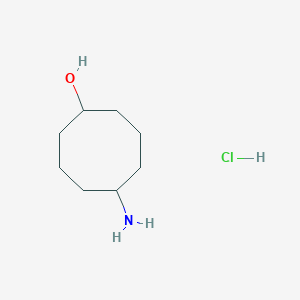 molecular formula C8H18ClNO B3251336 5-Aminocyclooctanol hydrochloride CAS No. 2089310-62-1