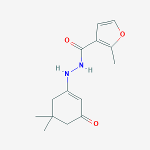 molecular formula C14H18N2O3 B325134 N'-(5,5-dimethyl-3-oxo-1-cyclohexen-1-yl)-2-methyl-3-furohydrazide 