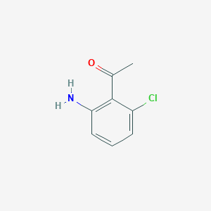 molecular formula C8H8ClNO B3251340 1-(2-氨基-6-氯苯基)乙酮 CAS No. 20895-91-4