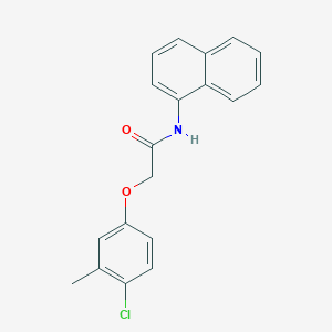 molecular formula C19H16ClNO2 B325136 2-(4-chloro-3-methylphenoxy)-N-(1-naphthyl)acetamide 