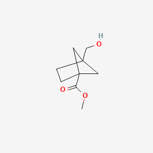 molecular formula C9H14O3 B3251369 Methyl 4-(hydroxymethyl)bicyclo[2.1.1]hexane-1-carboxylate CAS No. 2090676-64-3