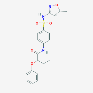 molecular formula C20H21N3O5S B325137 N-(4-{[(5-methyl-3-isoxazolyl)amino]sulfonyl}phenyl)-2-phenoxybutanamide 