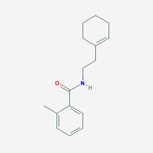 molecular formula C16H21NO B325140 N-[2-(1-cyclohexen-1-yl)ethyl]-2-methylbenzamide 