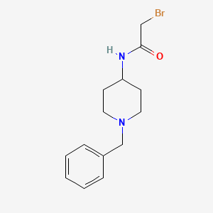 molecular formula C14H19BrN2O B3251402 N-(1-benzylpiperidin-4-yl)-2-bromoacetamide CAS No. 209223-86-9