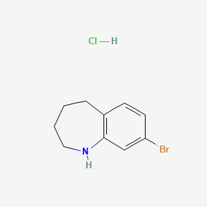 molecular formula C10H13BrClN B3251427 8-bromo-2,3,4,5-tetrahydro-1H-1-benzazepine hydrochloride CAS No. 2094226-27-2