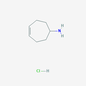 molecular formula C7H14ClN B3251439 Cyclohept-4-en-1-amine hydrochloride CAS No. 2094642-29-0