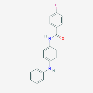 N-(4-anilinophenyl)-4-fluorobenzamide