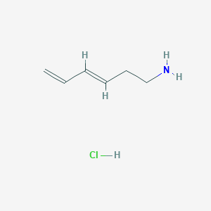 molecular formula C6H12ClN B3251446 (3E)-hexa-3,5-dien-1-amine hydrochloride CAS No. 2094953-65-6