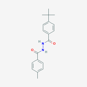 molecular formula C19H22N2O2 B325145 4-tert-butyl-N'-(4-methylbenzoyl)benzohydrazide 