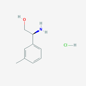molecular formula C9H14ClNO B3251468 (S)-2-Amino-2-(m-tolyl)ethanol hydrochloride CAS No. 2095772-93-1