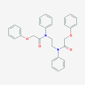 molecular formula C30H28N2O4 B325148 N,N'-1,2-ethanediylbis(2-phenoxy-N-phenylacetamide) 