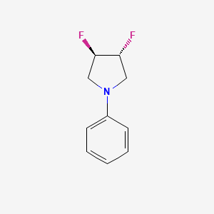 B3251483 (3R,4R)-3,4-Difluoro-1-phenylpyrrolidine CAS No. 209625-77-4