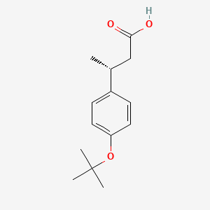 molecular formula C14H20O3 B3251516 (R)-3-(4-Tert-butoxyphenyl) butanoic acid CAS No. 209679-18-5