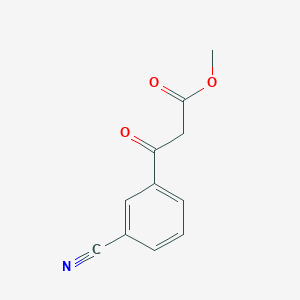 molecular formula C11H9NO3 B3251525 Methyl 3-(3-cyanophenyl)-3-oxopropionate CAS No. 209731-74-8