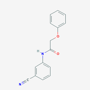 molecular formula C15H12N2O2 B325153 N-(3-cyanophenyl)-2-phenoxyacetamide 