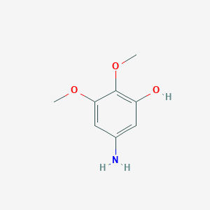 molecular formula C8H11NO3 B3251530 5-Amino-2,3-dimethoxyphenol CAS No. 209741-69-5