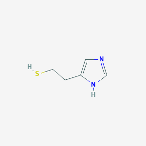 molecular formula C5H8N2S B3251539 1H-Imidazole-5-ethanethiol CAS No. 20979-12-8