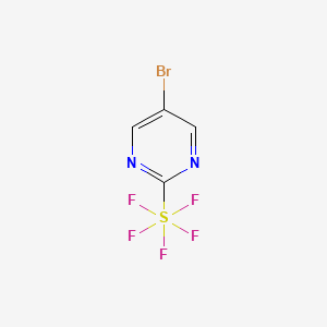 molecular formula C4H2BrF5N2S B3251560 5-Bromo-2-(pentafluoro--sulfanyl)pyrimidine CAS No. 2098329-56-5