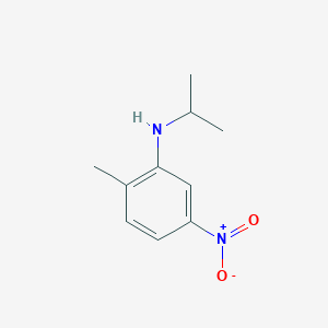 molecular formula C10H14N2O2 B3251581 Isopropyl-(2-methyl-5-nitro-phenyl)-amine CAS No. 2100-48-3