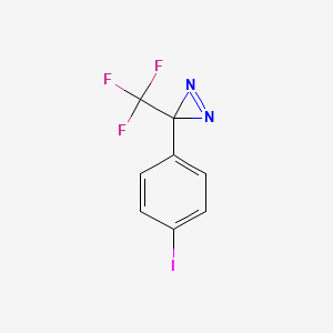 molecular formula C8H4F3IN2 B3251593 3-(4-碘苯基)-3-(三氟甲基)-3H-二氮杂环丙烷 CAS No. 210107-38-3