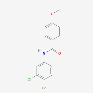 molecular formula C14H11BrClNO2 B325160 N-(4-bromo-3-chlorophenyl)-4-methoxybenzamide 