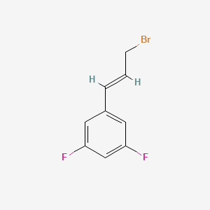 molecular formula C9H7BrF2 B3251601 1-[(E)-3-bromoprop-1-enyl]-3,5-difluorobenzene CAS No. 210113-74-9