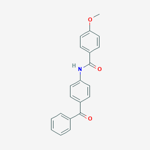 molecular formula C21H17NO3 B325161 N-(4-benzoylphenyl)-4-methoxybenzamide 